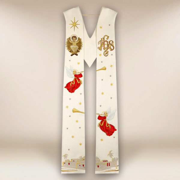 Embroidered stole "Glory of Angels"