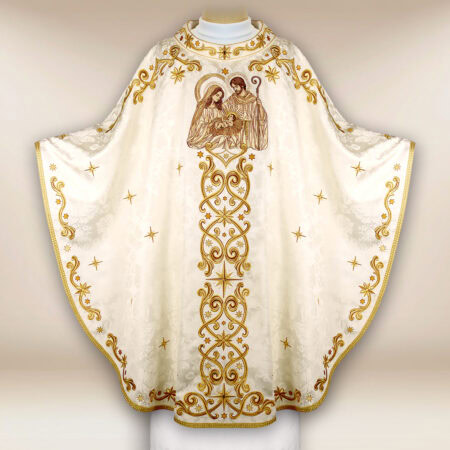 Embroidered chasuble "Sacro Natale"