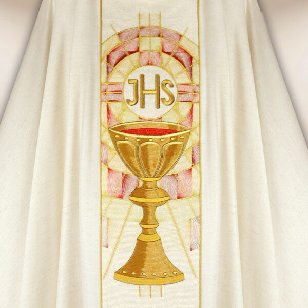 Embroidered chasuble "Light of the Eucharist" - Image 3