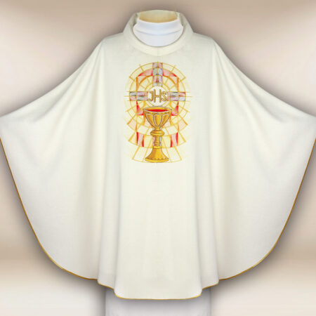 Embroidered chasuble "Light of the Eucharist"