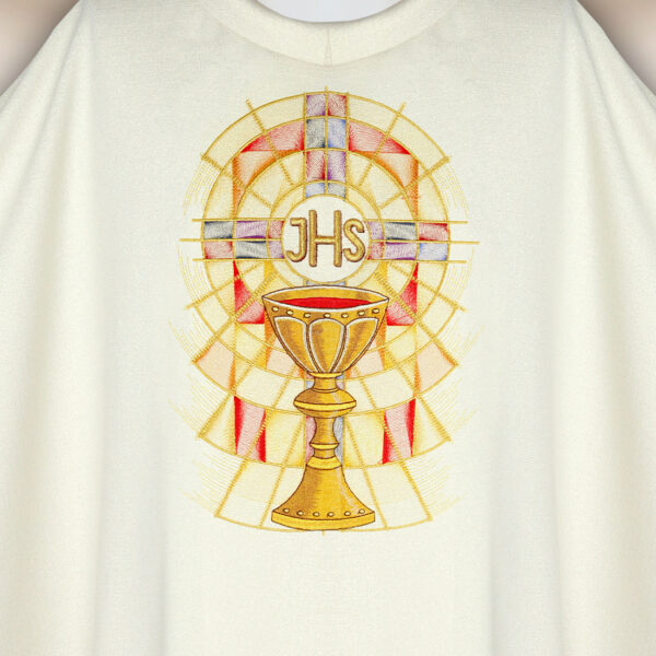 Embroidered chasuble "Light of the Eucharist" - Image 2