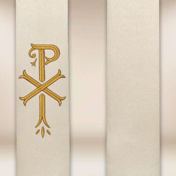 Ecru embroidered stole - Image 3