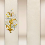 Stuła haftowana ecru Maryjna