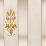 Stuła haftowana ecru