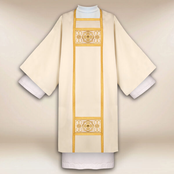 Embroidered dalmatic "Renaissance" ecru