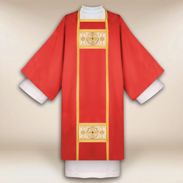 Embroidered dalmatic "Renaissance" red