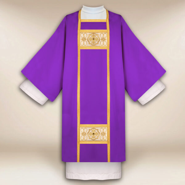 Embroidered dalmatic "Renesans" purple