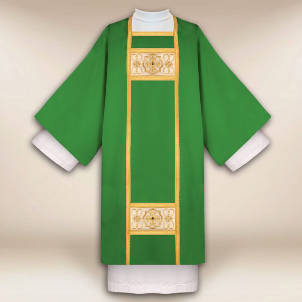 Embroidered dalmatic "Renaissance" green