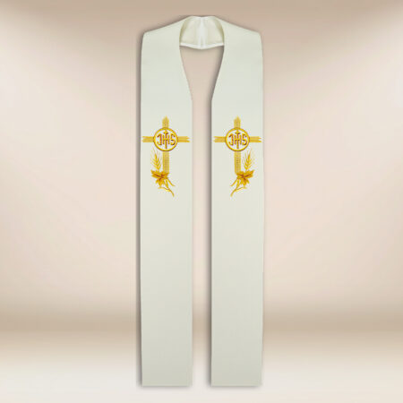 Embroidered stole "IHS"