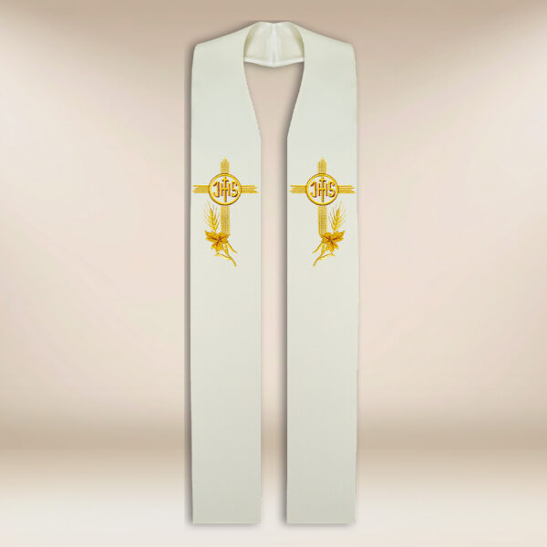 Embroidered stole "IHS"