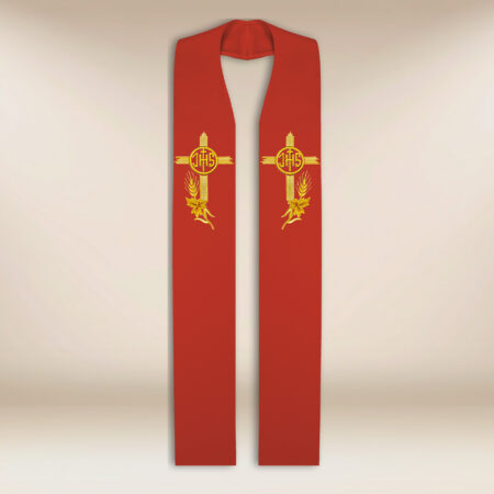 Embroidered stole "IHS"