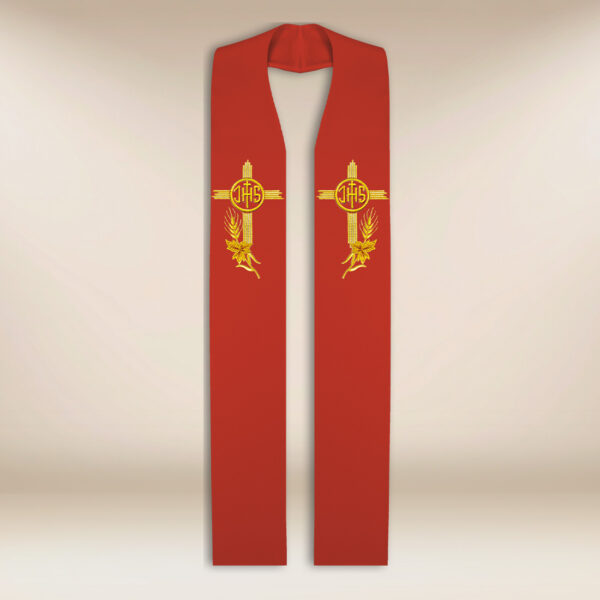 Embroidered stole "IHS"