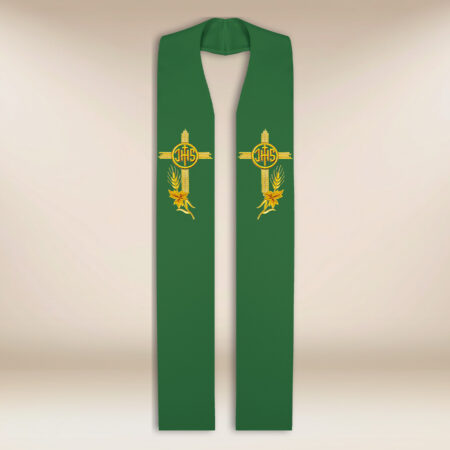 Embroidered stole "IHS"