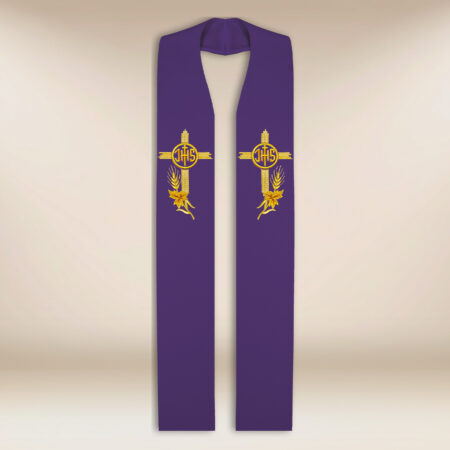 Embroidered stole "IHS"