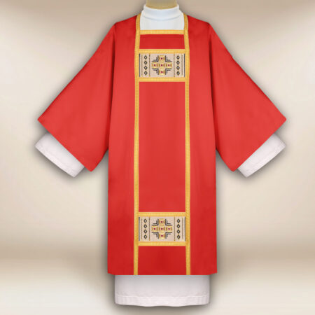 Embroidered dalmatic "Oratorio" red