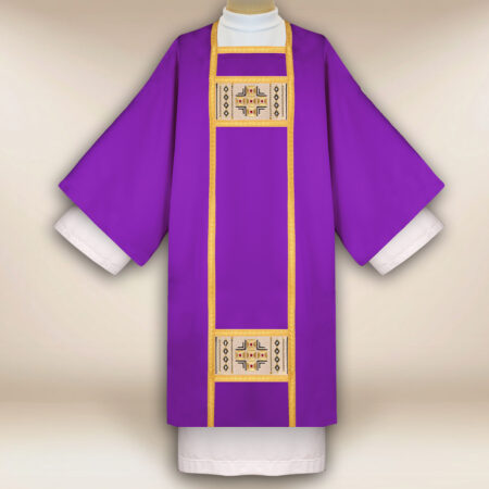 Embroidered dalmatic "Oratorio" purple