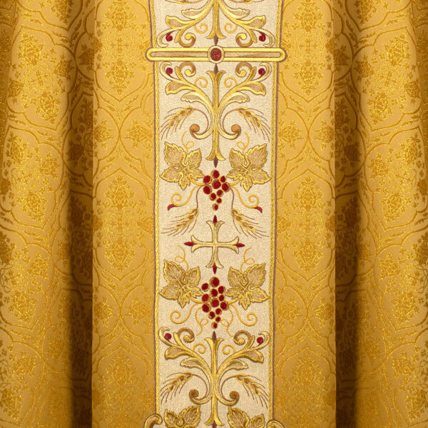 Chasuble with embroidered Orphrey "Jesus Christ" - Image 3