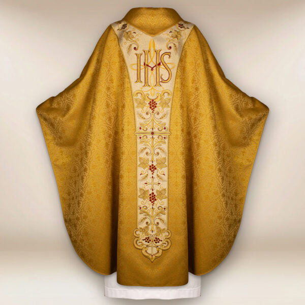 Chasuble with embroidered Orphrey "Jesus Christ" - Image 5