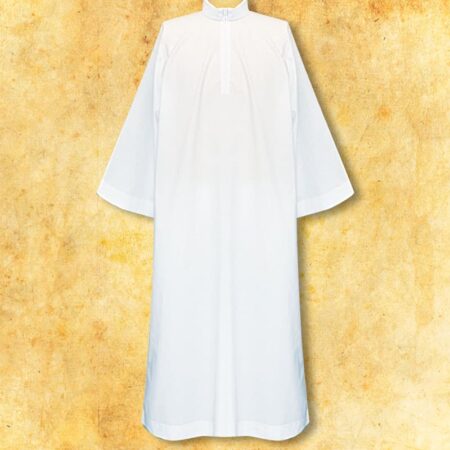 Alb  made of elastane cotton with a front zip 164 cm