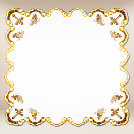 Embroidered napkin "Golden Grape" 95x95