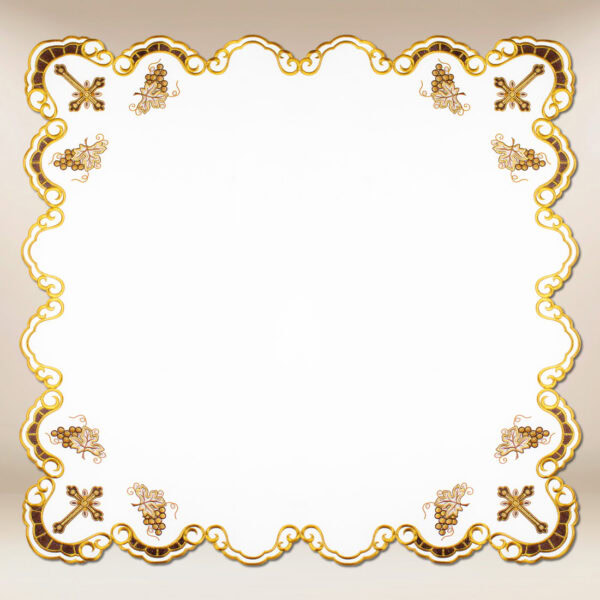 Embroidered napkin "Golden Grapes" 110x110