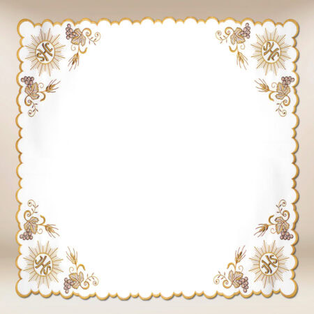 Embroidered napkin "Golden Chalice" 110x110