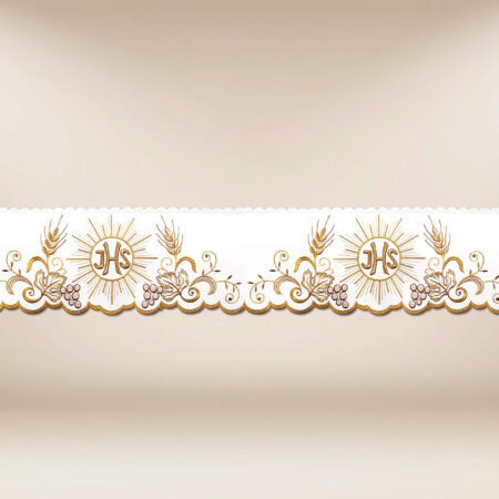 Embroidered lace "Golden Chalice"