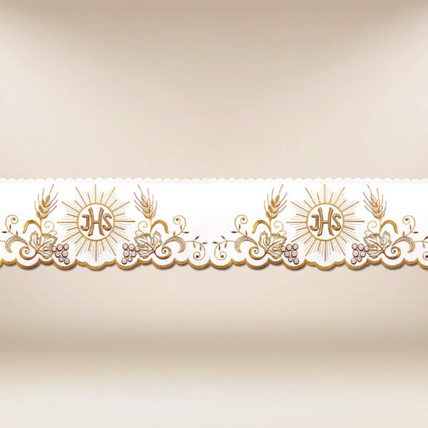 Embroidered lace "Golden Chalice"