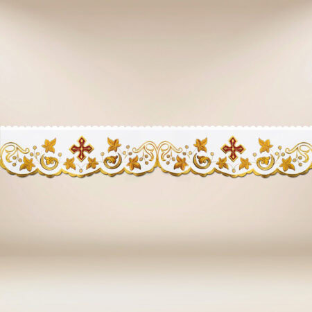 Embroidered lace "Lamb of God"