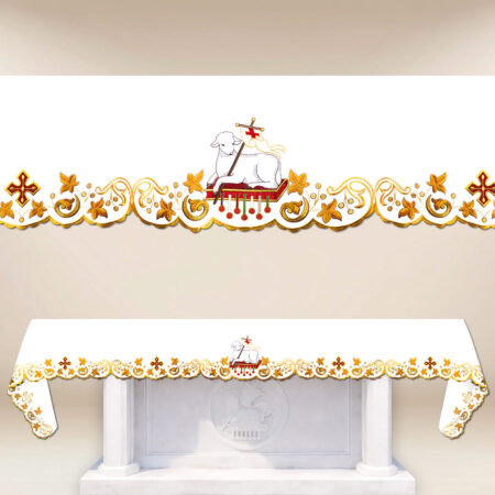 Embroidered tablecloth "Lamb of God" (length up to 520 cm)