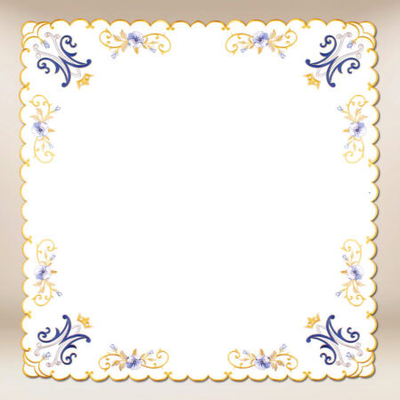 Embroidered napkin "Mary's Flower" 110x110