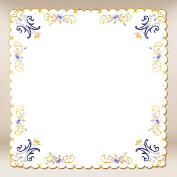 Embroidered napkin "Mary's Flower" 110x110