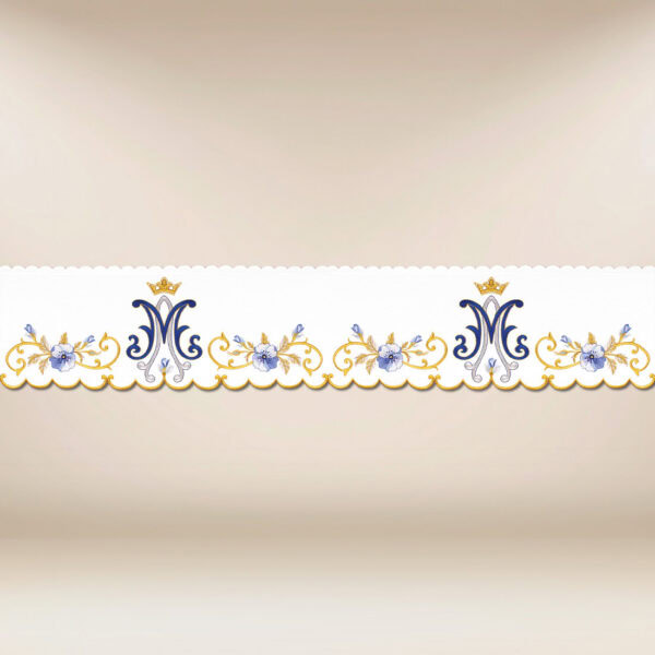 Embroidered lace "Flower of Mary"