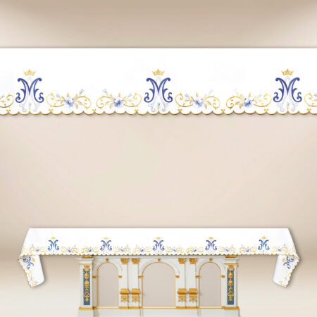 Embroidered tablecloth "Flower of Mary" in any size
