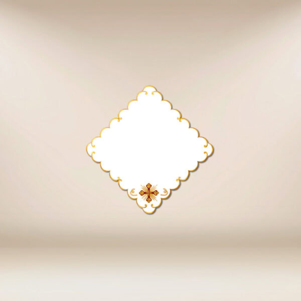 Embroidered napkin "Alfa D'Oro" 32 x 32 cm