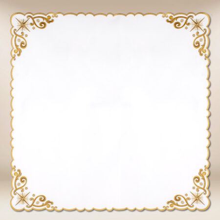 Sacro Natale embroidered doily 95x95