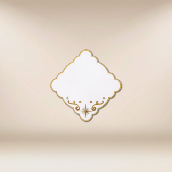 Embroidered napkin "Sacro Natale" 32x32