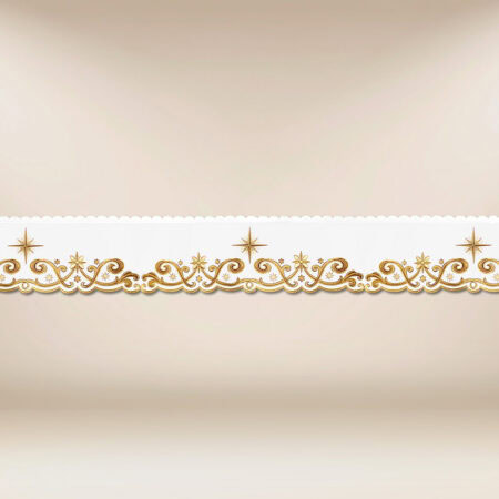 Embroidered lace "Sacro Natale"