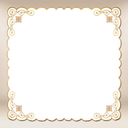 Embroidered napkin "Good News" 110x110