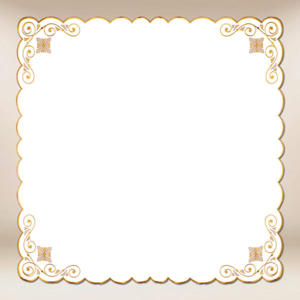 Embroidered napkin "Good News" 95x95