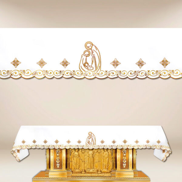 Embroidered tablecloth "Joyful News" (length up to 650 cm)