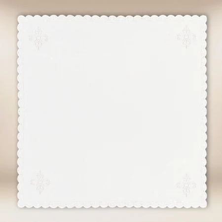 White embroidered corporal