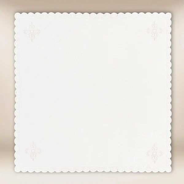 White embroidered corporal