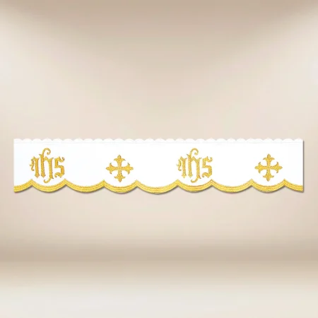 Embroidered lace "Cathedral" gold