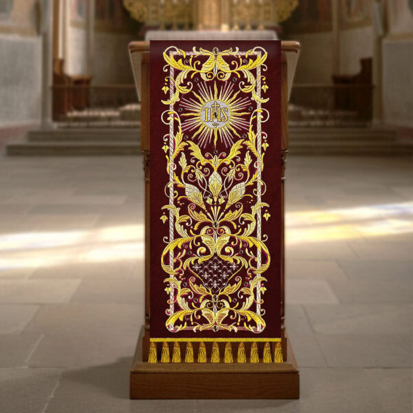 Embroidered Lectern Cover "Pietre E Oro"