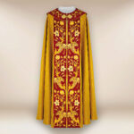 Embroidered cope "Heart of Jesus and Mary"