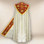 Embroidered cope "Classico Bianco"