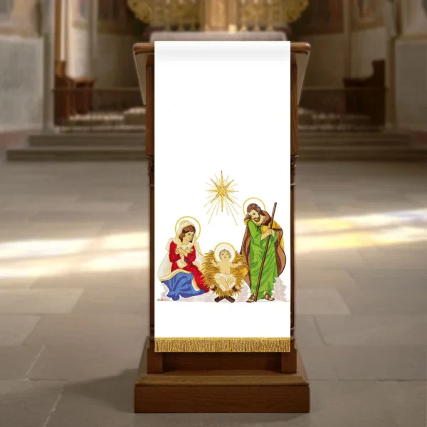 Embroidered lectern cover "Holy Family"
