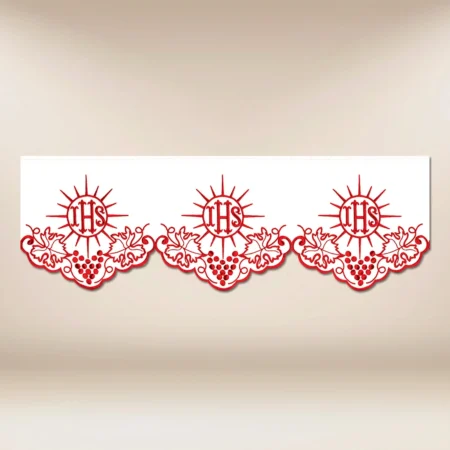Embroidered Lace "Cristiano" Red