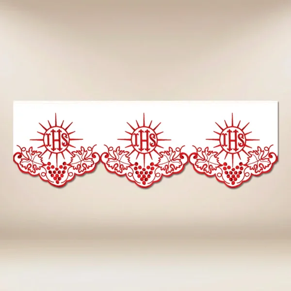 Embroidered Lace "Cristiano" Red